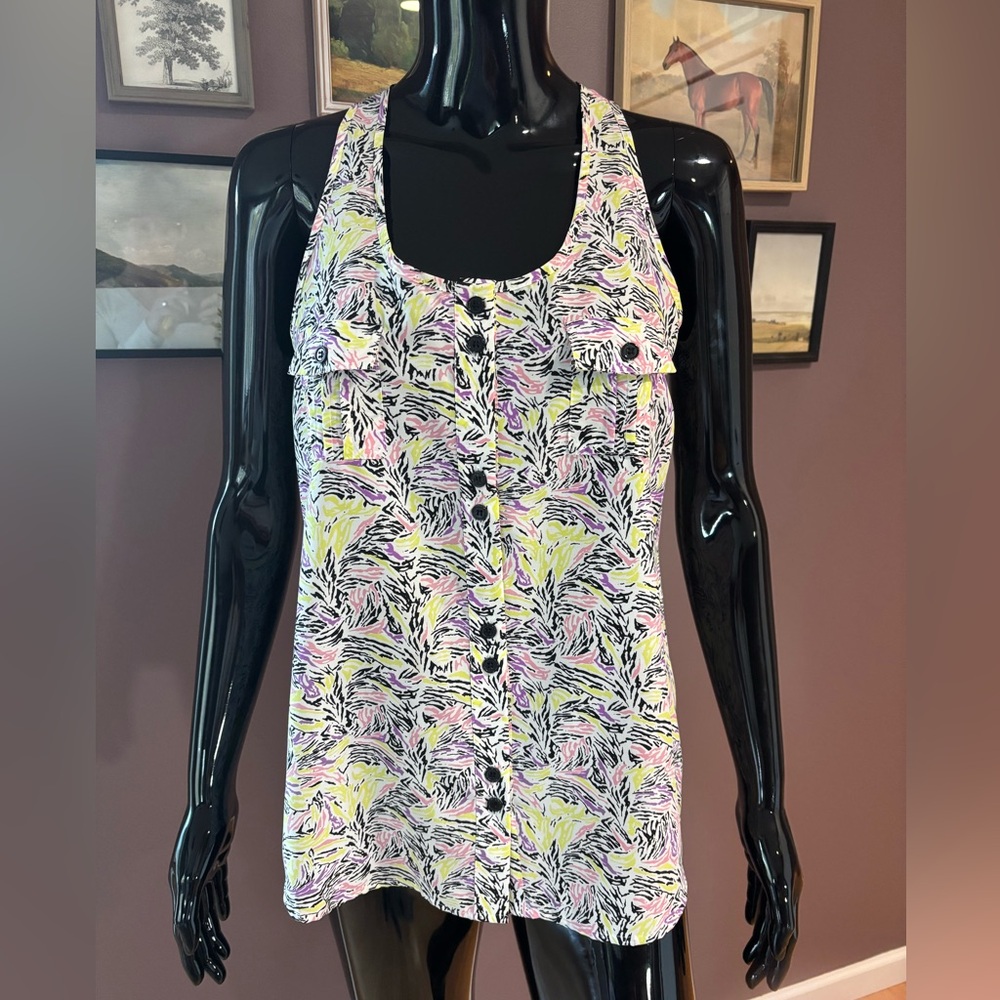 Yumi Kim Myla Tank Floral Zebra Print Women's Top